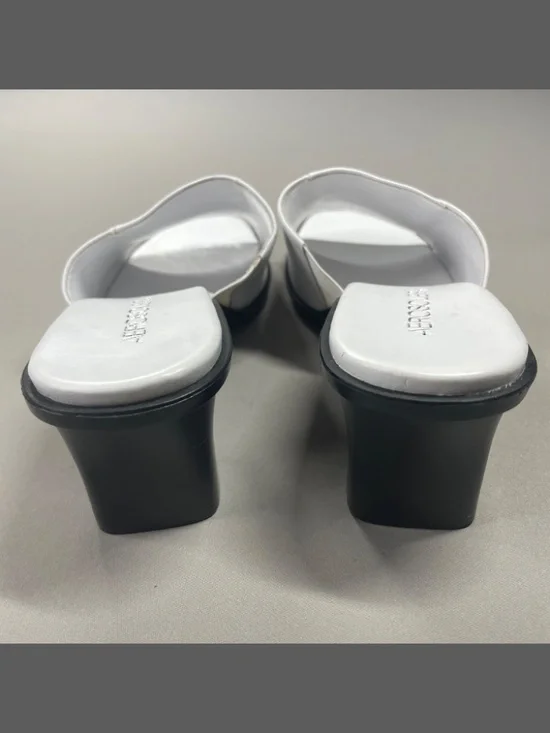 NEW Aerosoles Shoes Womens 9.5 white black leather local time heels cocktail - Picture 5 of 12